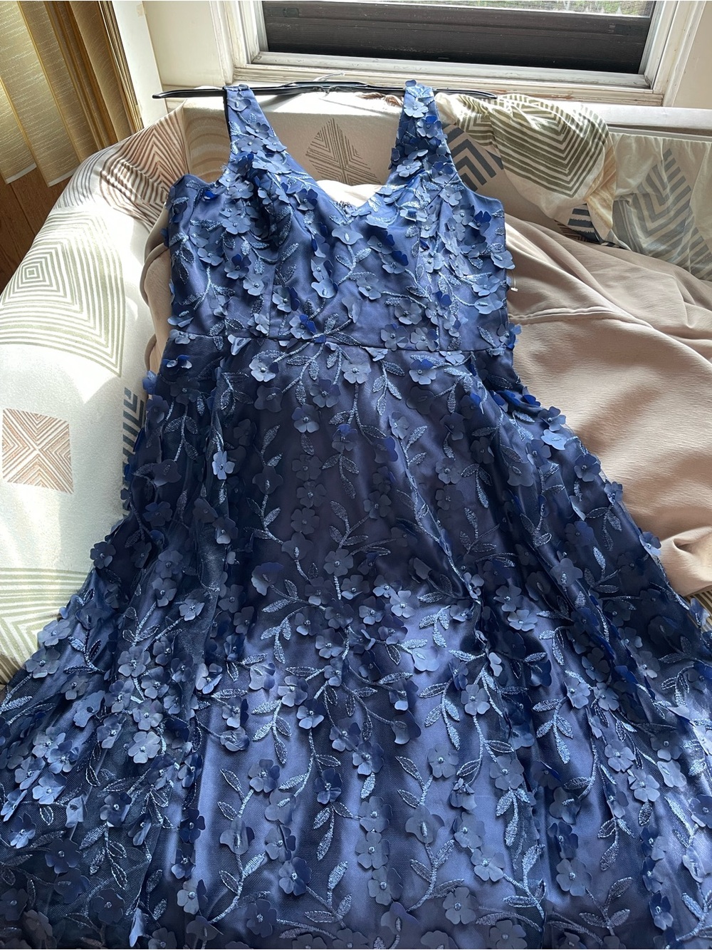 Eliza J V Neck Fit and Flare Dress. Size 10 Women #522 - Picture 6 of 8